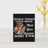 キラキラ チラシ注意 あなたの仕事に集中して カード (黄色い花)