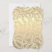 キラキラ ローズゴールドのキンセアニエラ招待状 招待状 (裏面)