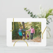 キラキラ 遊び心のある JOY フォト シーズンカード (スタンド正面)