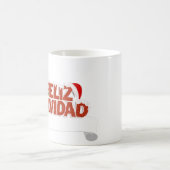 キラキラFeliz Navidadとクリスマスツリー コーヒーマグカップ (中央)