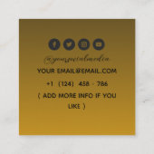 キラティリーシアルムーンタトゥーサロン スクエア名刺 (裏面)