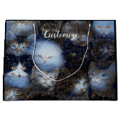 キラネコ大抱き枕 ラージペーパーバッグ (正面)