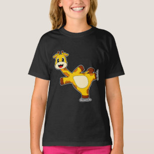 キラフェアイススケートで滑るアイススケートウィンタースポーツ Tシャツ
