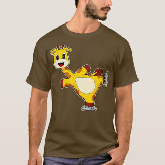 キラフェアイススケートで滑るアイススケートウィンタースポーツ Tシャツ
