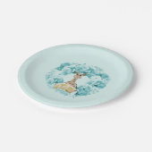 キラフェアクアフローラリース紙プレート ペーパープレート (アングル)