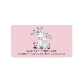 キラフェガールズベビーシャワー住所 シール