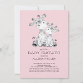 キラフェガールズベビーシャワー招待状 招待状 (正面)