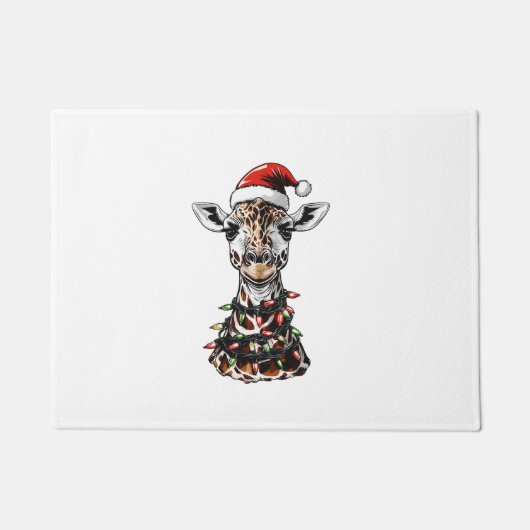 キラフェクリスマスハットクリスマス ドアマット (正面)