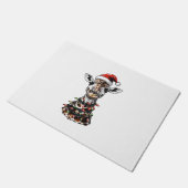 キラフェクリスマスハットクリスマス ドアマット (アングル)