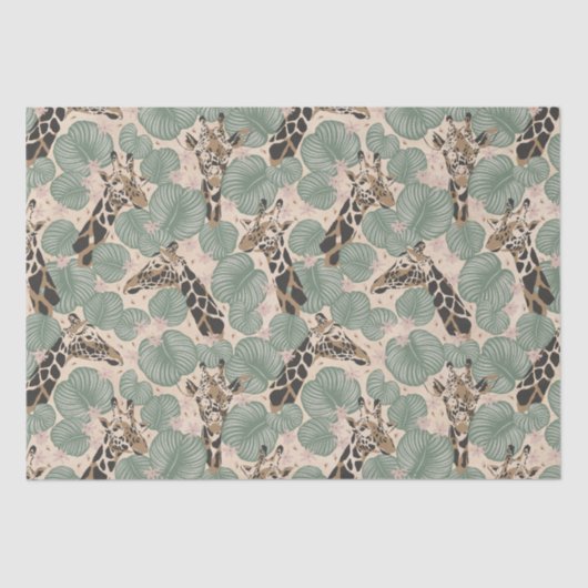 キラフェサファリアニマルボタニカル誕生日 薄葉紙 (正面)