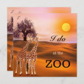 キラフェサファリズーノ結婚式招待状 招待状 (正面/裏面)