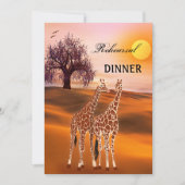 キラフェサファリズーリハーサルディナー招待状 招待状 (正面)