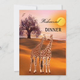 キラフェサファリズーリハーサルディナー招待状 招待状