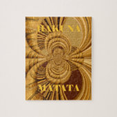 キラフェサファリハクナマタタ織りおみやげアート ジグソーパズル (縦)