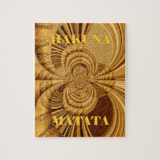 キラフェサファリハクナマタタ織りおみやげアート ジグソーパズル (縦)