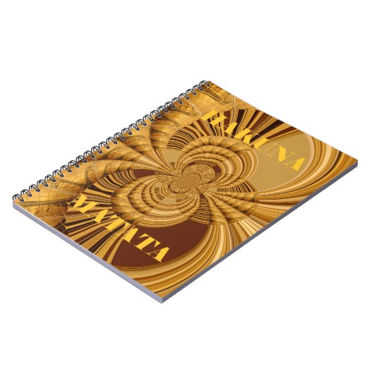 キラフェサファリハクナマタタ織りおみやげアート ノートブック (左側)