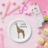 キラフェサファリハッピーバースデーパーティープレート ペーパープレート (パーティー)