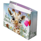 キラフェサファリベイビーシャワーラージ抱き枕 ラージペーパーバッグ (正面アングル)