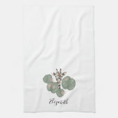 キラフェサファリ動物植物学 キッチンタオル (縦)