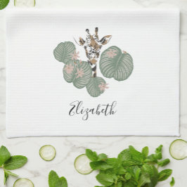 キラフェサファリ動物植物学 キッチンタオル