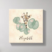 キラフェサファリ動物植物学 キャンバスプリント (正面)