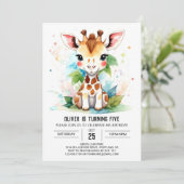 キラフェサファリ魔法アドベンチャー誕生日招待 招待状 (スタンド正面)