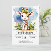 キラフェサファリ魔法誕生日招待 招待状 (スタンド正面)