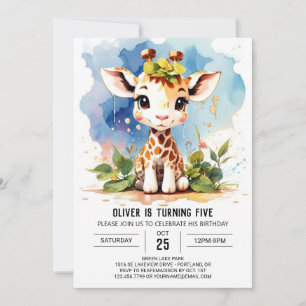 キラフェサファリ魔法誕生日招待 招待状