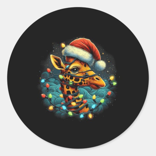 キラフェサンタクリスマス照明スターリーナイトキリンC ラウンドシール (正面)