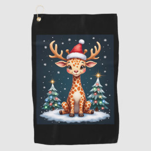 キラフェトナディアハットサンタクリスマスツリーおもしろいXm ゴルフタオル