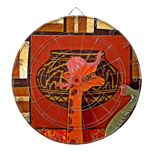 キラフェハットアートプリント ダーツボード (正面)