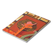 キラフェハットアートプリント ノートパッド (回転)