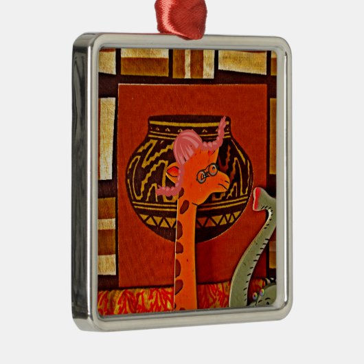 キラフェハットアートプリント メタルオーナメント (右)