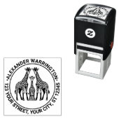 キラフェファミリーベビーキラフェネーム差出人住所 セルフインキングスタンプ (インサイチュ)