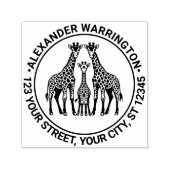 キラフェファミリーベビーキラフェネーム差出人住所 セルフインキングスタンプ (デザイン)