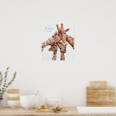 キラフェファミリーポートレートファミリーフォーディコレ子供部屋 ポスター (キッチン)