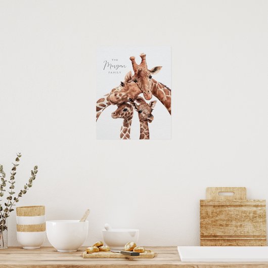 キラフェファミリーポートレートファミリーフォーディコレ子供部屋 ポスター (キッチン)