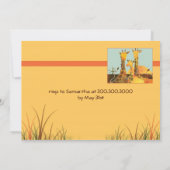 キラフェファミリー子供の誕生日パーティー 招待状 (裏面)