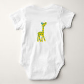 キラフェファーザーソンカスタマイズ可能文字 ベビーボディスーツ (裏面)