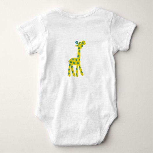 キラフェファーザーソンカスタマイズ可能文字 ベビーボディスーツ (裏面)