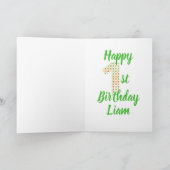 キラフェファースト誕生日カード カード (内部)