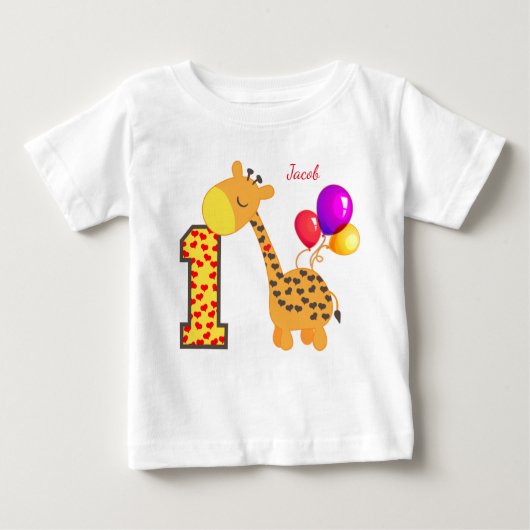 キラフェファースト誕生日パーティカスタムー ベビーTシャツ (正面)
