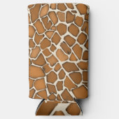 キラフェファーパターン（の模様が）あるプリント スリム缶クーラー (正面)