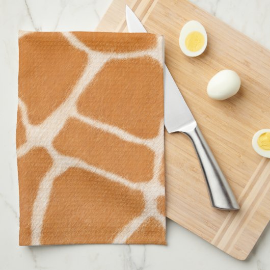 キラフェファーリアリスティックエキゾチックアニマルプリントラグジュアリー キッチンタオル (四つ折り)