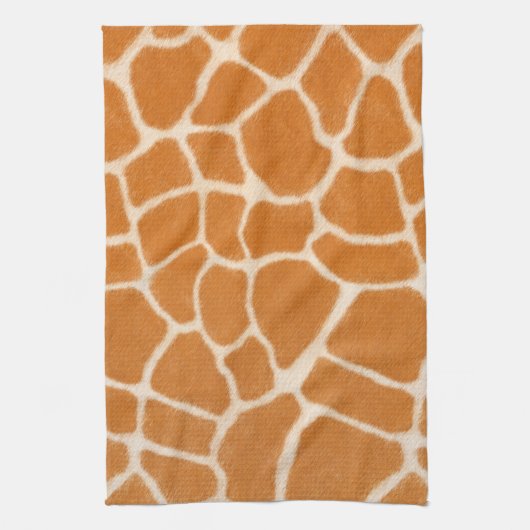 キラフェファーリアリスティックエキゾチックアニマルプリントラグジュアリー キッチンタオル (縦)