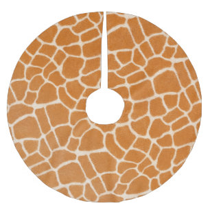 キラフェファーリアリスティックエキゾチックアニマルプリントラグジュアリー ブラッシュドポリエステルツリースカート