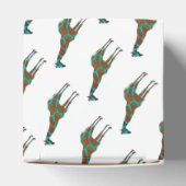 キラフェブラウンとティール(緑がかった色)シロエット フェイバーボックス (上部)