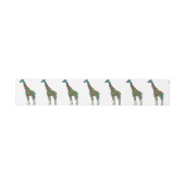 キラフェブラウンとティール(緑がかった色)シロエット 招待状ベリーバンド (フラット)