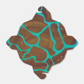 キラフェブラウンとティール(緑がかった色)プリント フェイバーボックス (折り畳みなし)