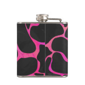キラフェホットピンクアンドブラックプリント フラスク (裏面)